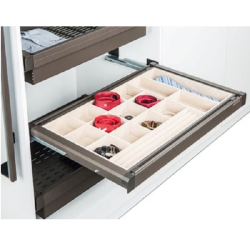 Khay đựng trang sức Hafele 807.95.801, KT 564 x 475 x 80, màu trắng