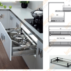Giá xoong nồi Inox hộp BH70/80/90 Inoxen