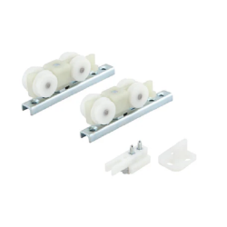 Bộ phụ kiện cửa trượt Hafele silent 489.40.024, 100B (100kg) lắp âm