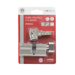 Ruột khóa cửa phòng Hafele 489.56.003, size 32.5 / 32.5 mm, màu niken mờ