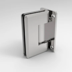 Bản lề kính tường 90° Hafele 499.05.850, màu inox bóng