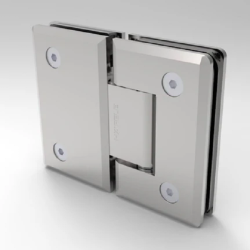 Bản lề kính - kính 180° Hafele 499.05.853, màu inox bóng