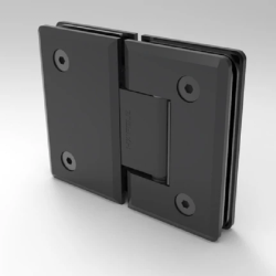 Bản lề kính - kính 180° Hafele 499.05.854, màu pvd đen mờ