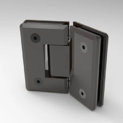 Bản lề kính - kính 135° Hafele 499.05.859, màu pvd xám ghi