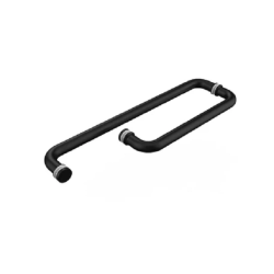 Tay nắm kéo cửa phòng tắm kính Hafele 499.68.223, màu đen mờ