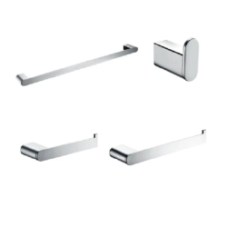 Bộ phụ kiện phòng tắm Chiba - Hafele 499.98.351, màu chrome