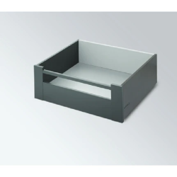 Ray hộp Hafele Alto Matrix Box 552.77.085, Chiều cao 135 mm, màu xám đậm