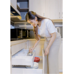 Ray hộp Hafele Alto Matrix Box 552.77.785, Chiều cao 135 mm, màu trắng