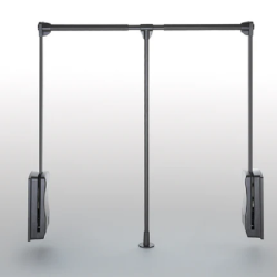 Tay nâng móc áo Hafele 805.11.154, Độ rộng khoang tủ 830 - 1150 mm, màu chestnut