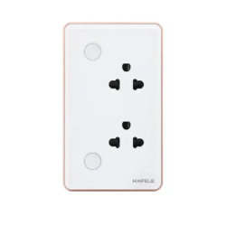 Ổ cắm âm tường thông minh Hafele - HSL-WSS01B/W 820.71.007, màu trắng 