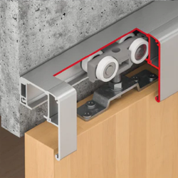 Bộ phụ kiện cho 1 cửa Hafele 941.02.039 (không bao gồm ray trượt), Giảm chấn và tự đóng một bên/ ≥868