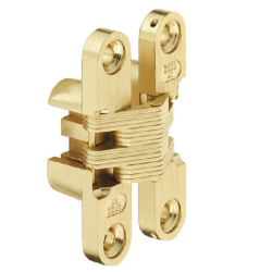 Bản lề 341.07.527, âm, cho cửa nội thất phẳng, mạ đồng