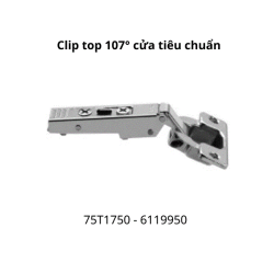 Bản lề CLIP top góc mở 107° 75T1750 6119950, lọt lòng