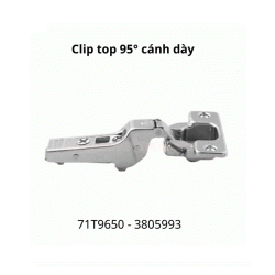 Bản lề CLIP top góc mở 95° 71T9650 3805993, trùm nửa