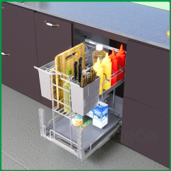 KỆ ĐỰNG DAO THỚT NAN OVAL INOX 304 GO304-330/GO304-335/GO304-340/GO304-345