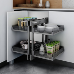 Kệ góc liên hoàn vách kính Inoxen KGA-800ES