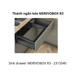 Ngăn kéo dưới chậu rửa Sink drawer MERIVOBOX R3, 2313540, trắng