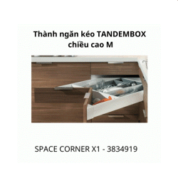 Ngăn kéo góc Blum SPACE CORNER X1 3834919