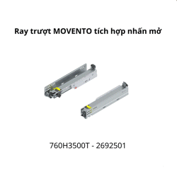 Ray trượt Blum MOVENTO 760H3500T 2692501, 40kg, 350mm
