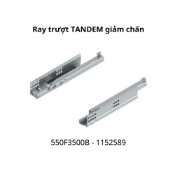 Ray trượt Blum TANDEM 550F3500B 1152589 mở 3/4, ray 30kg, 350mm