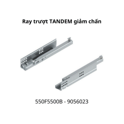 Ray trượt Blum TANDEM 550F5500B 9056023 mở 3/4 ray 30kg, 550mm