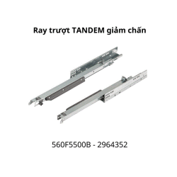 Ray trượt Blum TANDEM giảm chấn 560F5500B 2964352 mở toàn phần 30 kg, 550mm