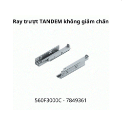 Ray trượt Blum TANDEM không giảm chấn 560F3000C 7849361 toàn phần, 30kg
