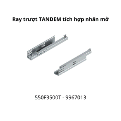 Ray trượt Blum TANDEM tích hợp nhấn mở 550F3500T 9967013 mở 3/4, 30 kg, 350mm