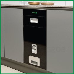 THÙNG GẠO MẶT GƯƠNG VIỀN NHÔM CAO CẤP RB- 30PB, RB- 30PW