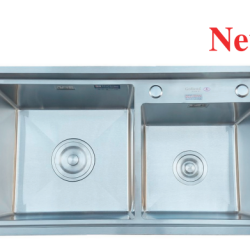 Chậu rửa chén bát 2 hộc lệch âm bàn GOLICAA GC-8245TAL