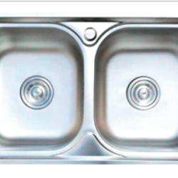 CHẬU RỬA CHÉN BÁT 2 HỘC DẬP G3C-7843 GOLICAA