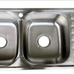 CHẬU RỬA CHÉN BÁT INOX 2 HỘC 1 CÁNH G4D-10545 GOLICAA