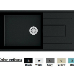 Chậu Rửa Chén Đá Granite 1 Hộc 1 Cánh Nhập Khẩu Golicaa GBD-10050I