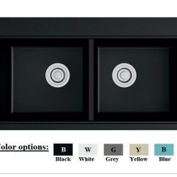 Chậu Rửa Chén Đá Granite 2 Hộc Nhập Khẩu Golicaa GCD-8046G