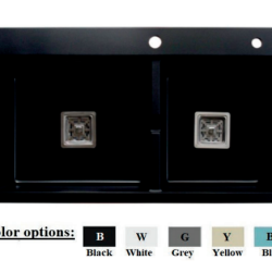 Chậu Đá Granite 2 Hộc Nhập Khẩu Golicaa GCD-8648