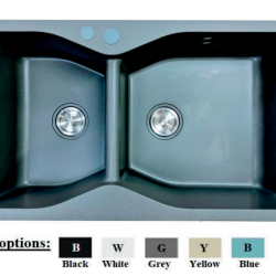 Chậu rửa bát Golicaa GCD - 9050G (Chậu đá - 2 Hộc Lệch)