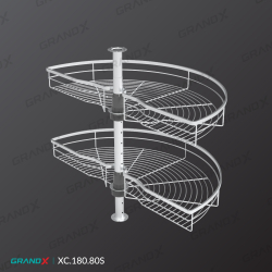 Kệ góc mâm xoay góc mở 1/2 - 180° Grandx Sirius XC.180.80S