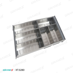 Khay chia thìa nĩa đa năng SUS304 Grandx Cutlery Tray XT.S280