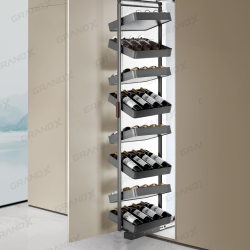 Tủ Rượu Vang Xoay 8 Tầng Grandx Titanium XW.600T