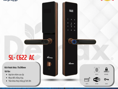 DEMAX RA MẮT MẪU KHÓA ĐIỆN TỬ SL-C622 – GIẢI PHÁP AN NINH THÔNG MINH CHO NHÀ HIỆN ĐẠI